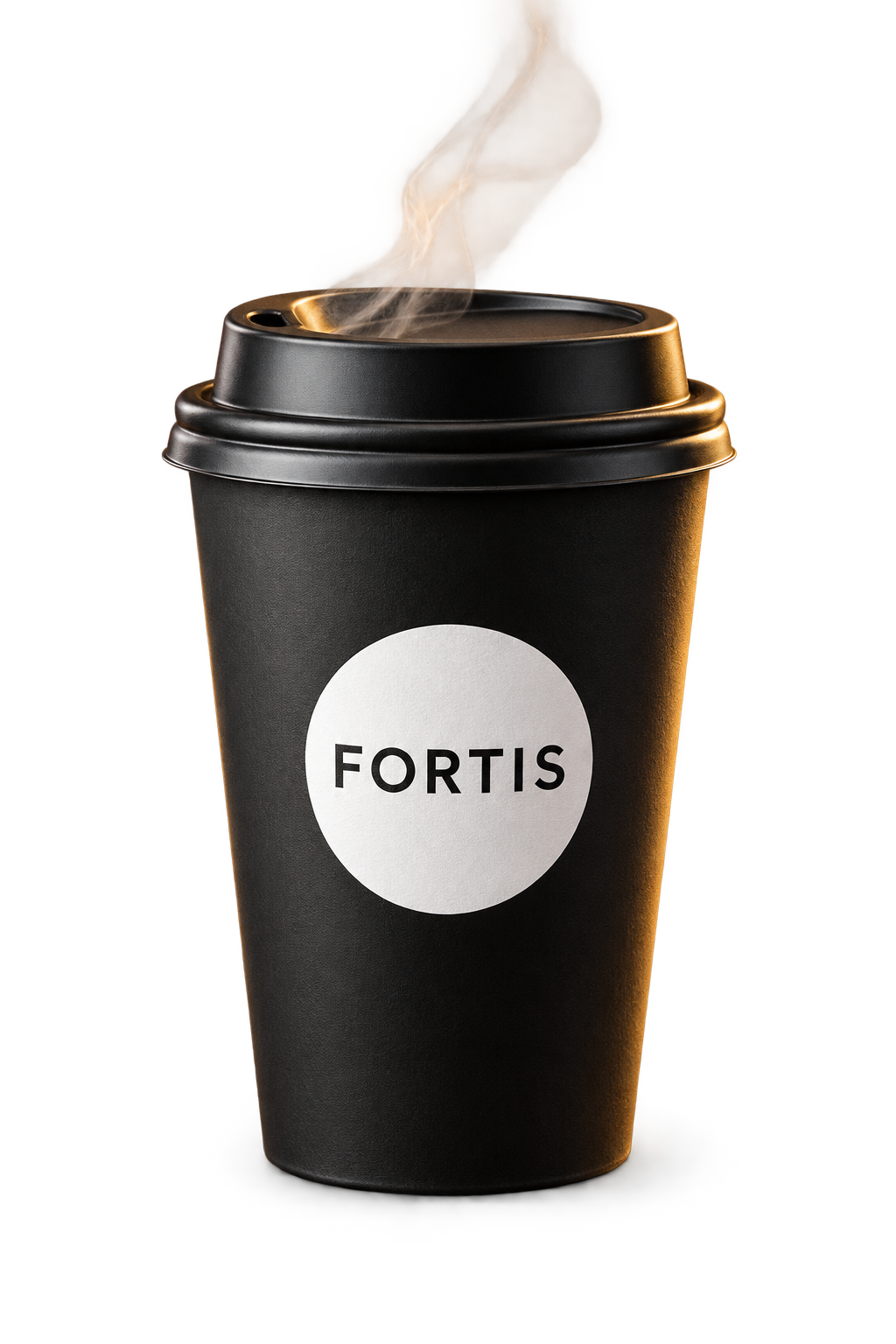 Cup kopi hitam Fortis